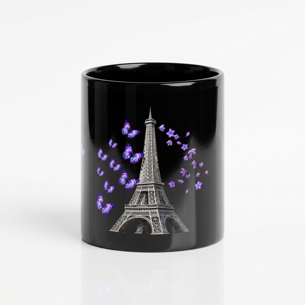 tsgabrielle® • Paris - La Tour Eiffel • Glossy Mug • Black • Ceramic • 2 Sizes - View 14