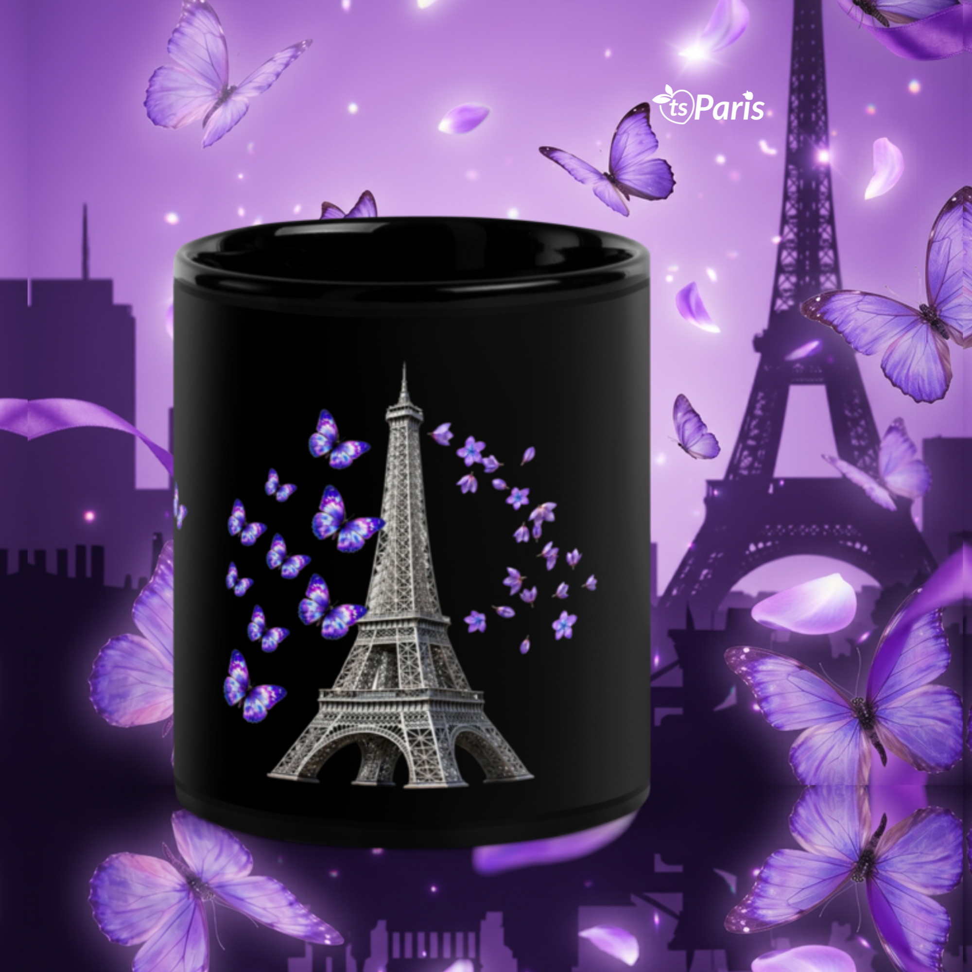 tsgabrielle® • Paris - La Tour Eiffel • Glossy Mug • Black • Ceramic • 2 Sizes - View 28