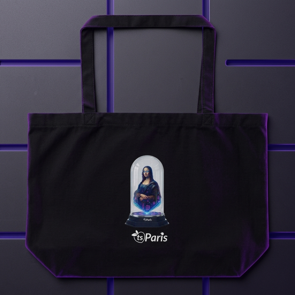 tsgabrielle® • Paris - Da Vinci • Large Tote Bag • Black • Cotton Organic - View 11