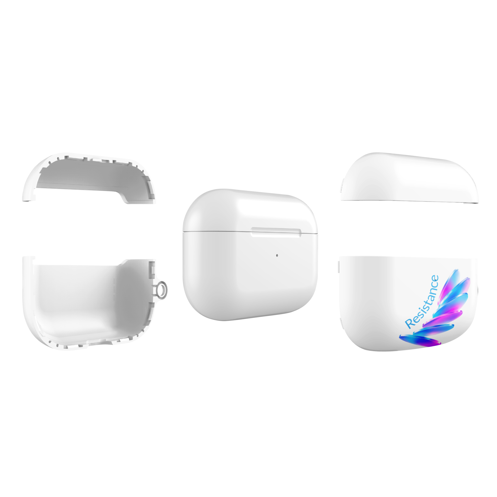 tsgabrielle® • Pride 26 • Case Compatible with AirPods® • White