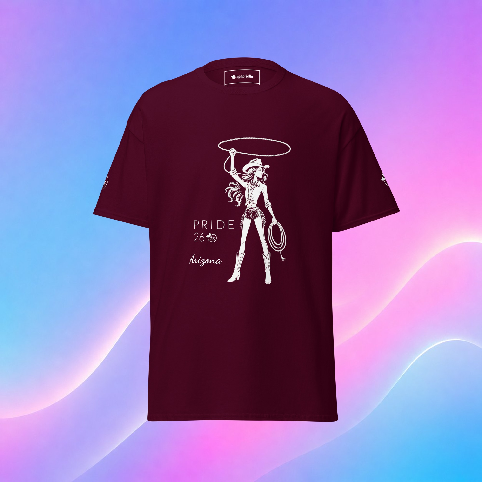 tsgabrielle® • For Him • Pride 26 - Arizona • Classic Tee • 14 Colors - Maroon - View 15