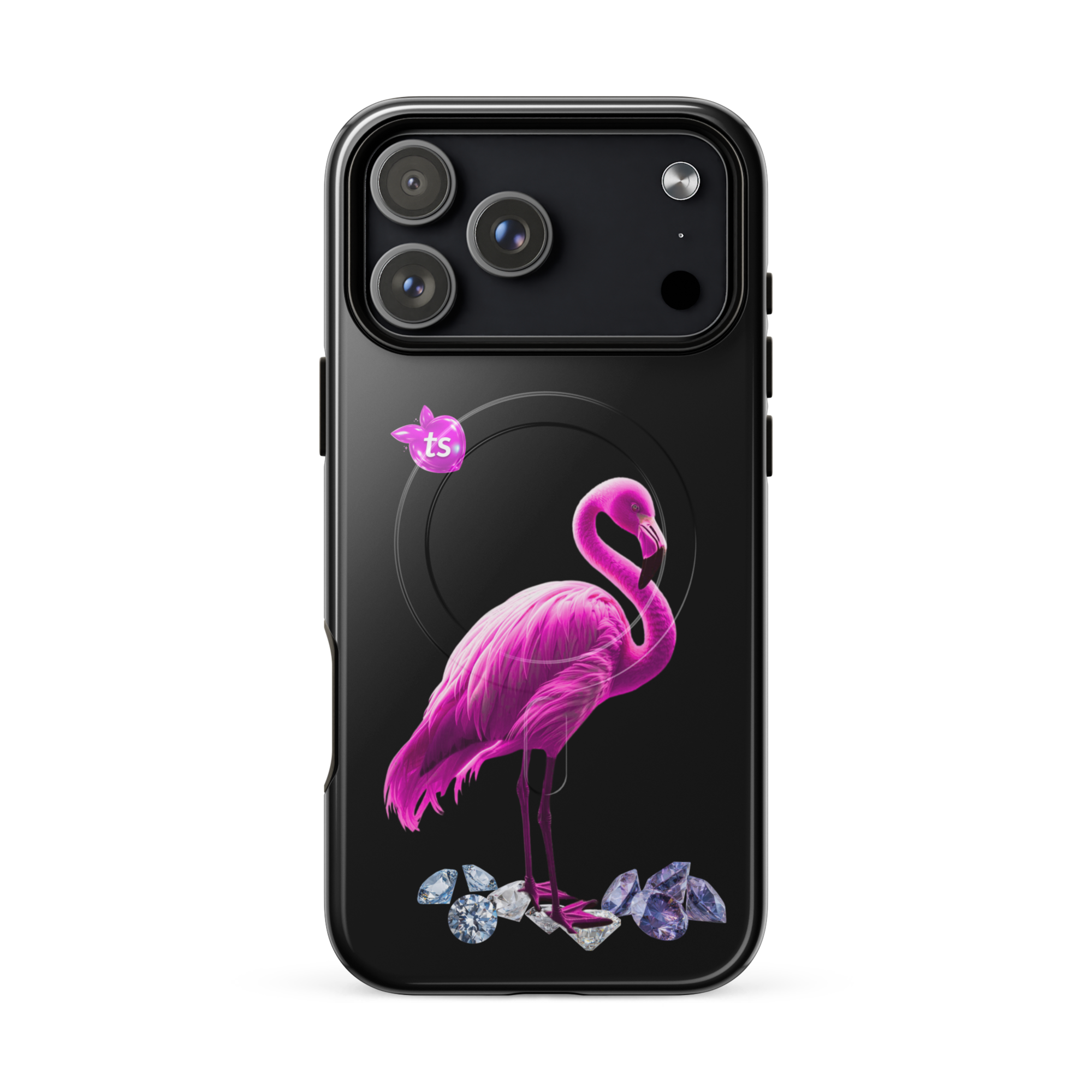tsgabrielle® • Flamant Rose • Tough Case Compatible with iPhone® • MagSafe® • Latest Models