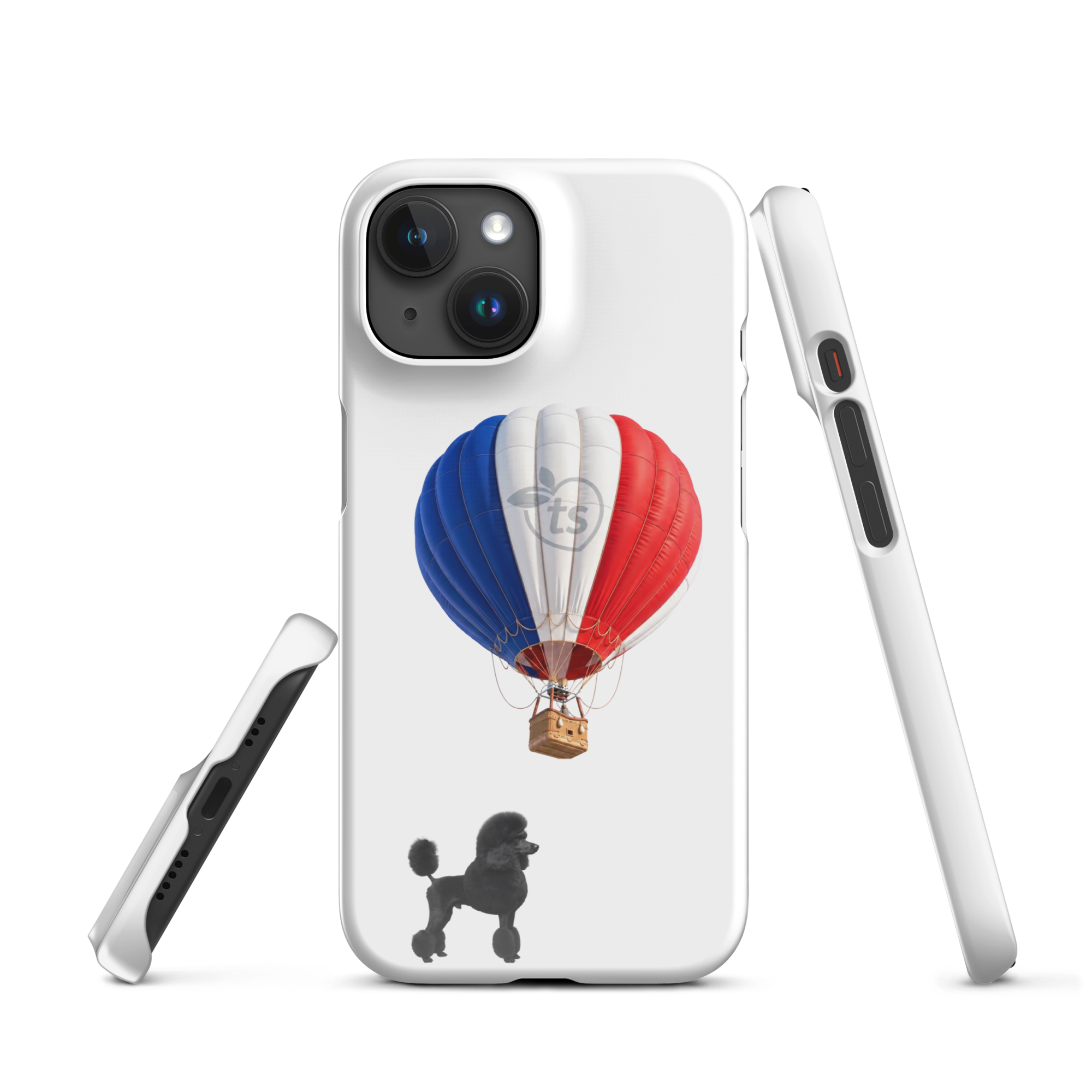 tsgabrielle® • Paris - Le Chien • Snap Case Compatible with iPhone® • White • Latest Models