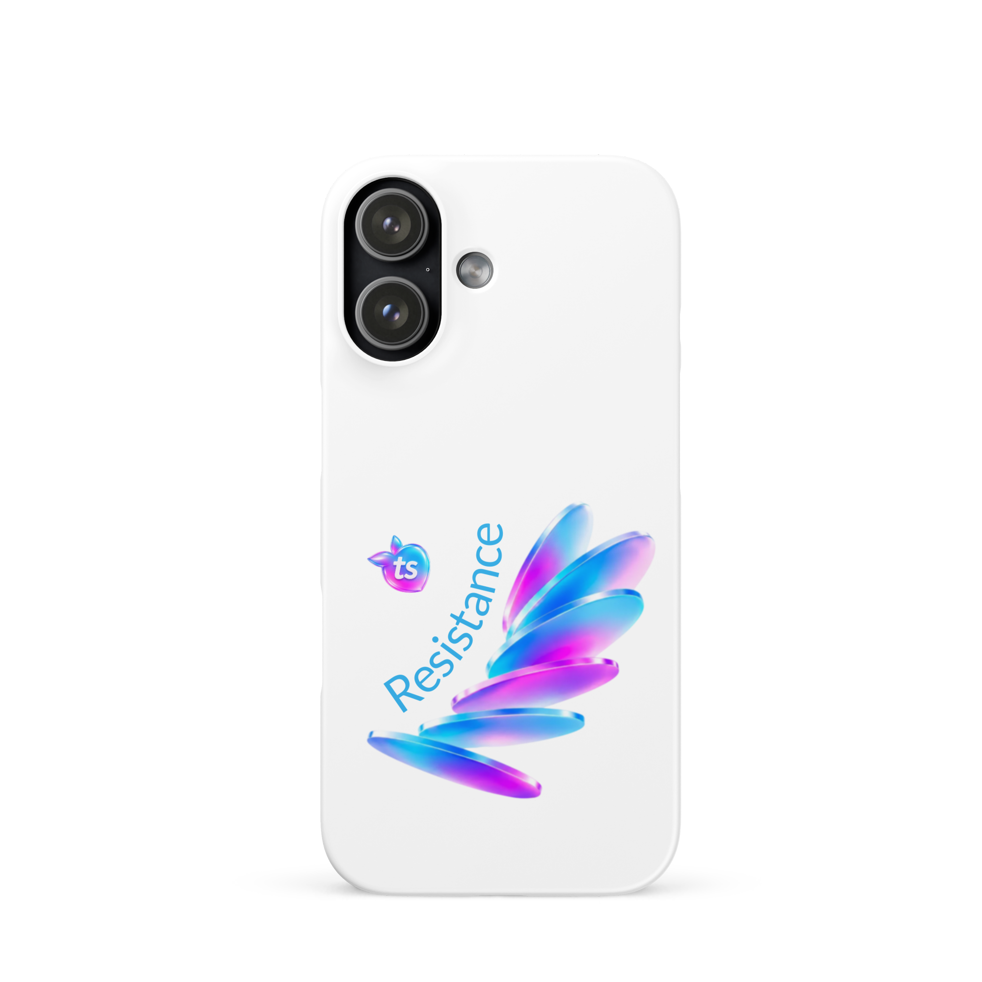 tsgabrielle® • Pride 26 - Resistance • Snap Case Compatible with iPhone® • White • Glossy • Latest Models
