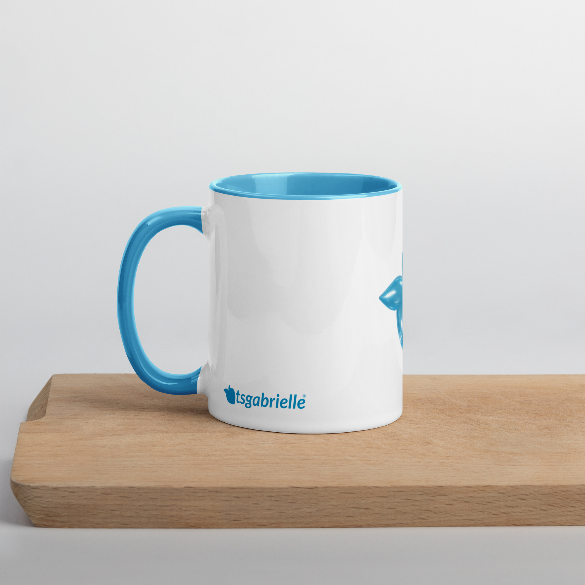 tsgabrielle® • Mug with Color Light Blue Inside • Ceramic • 2 Sizes - View 6