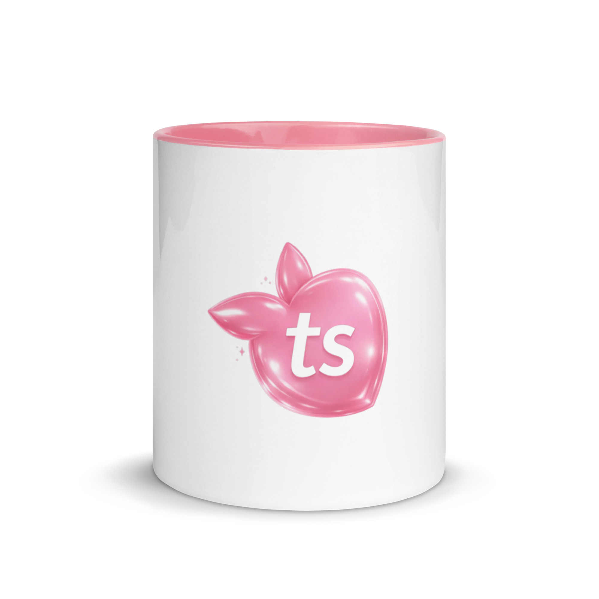 tsgabrielle® • Mug with Color Pink Inside • Ceramic • 11 oz