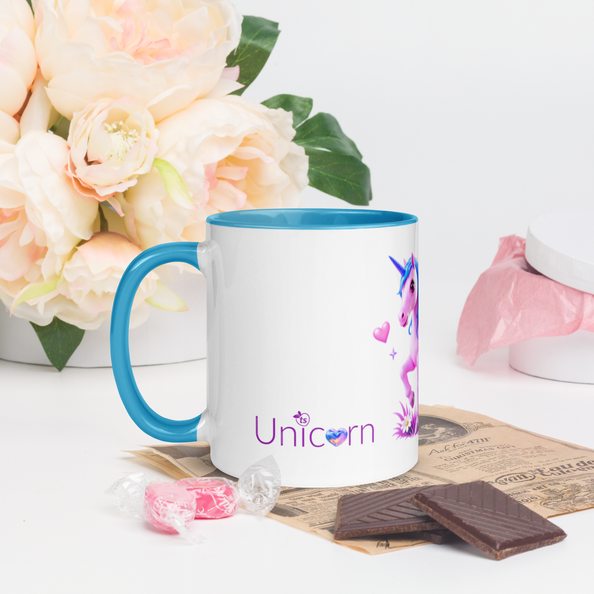 tsgabrielle® • Mug with Color Inside • Unicorn - Seraphina • Ceramic • 2 Sizes - View 8